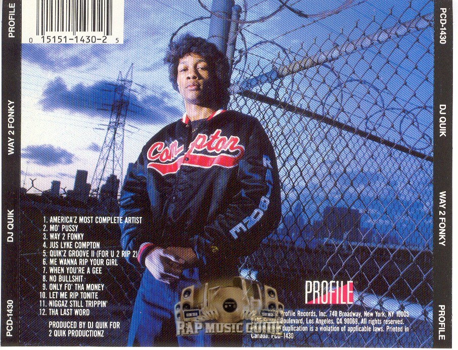 dj quik way 2 fonky cd